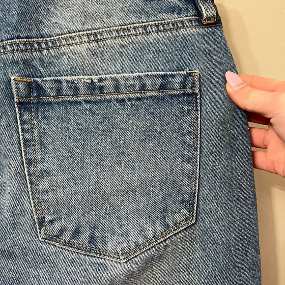 BlankNYC Womens Madison Jeans 27 Denim Distressed Button Fly High Waist Pants - Picture 5 of 8